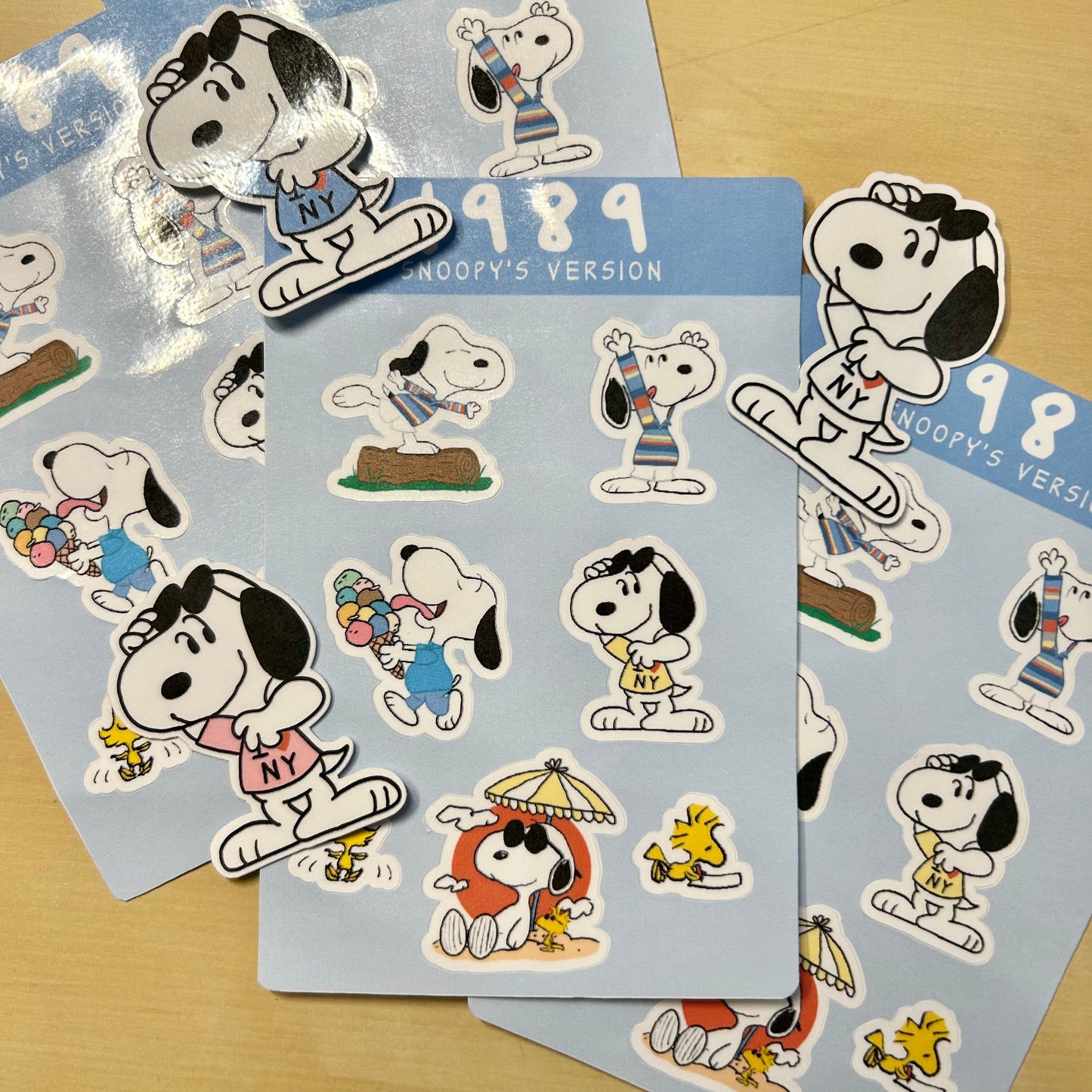 1989 Snoopy Sticker Sheet