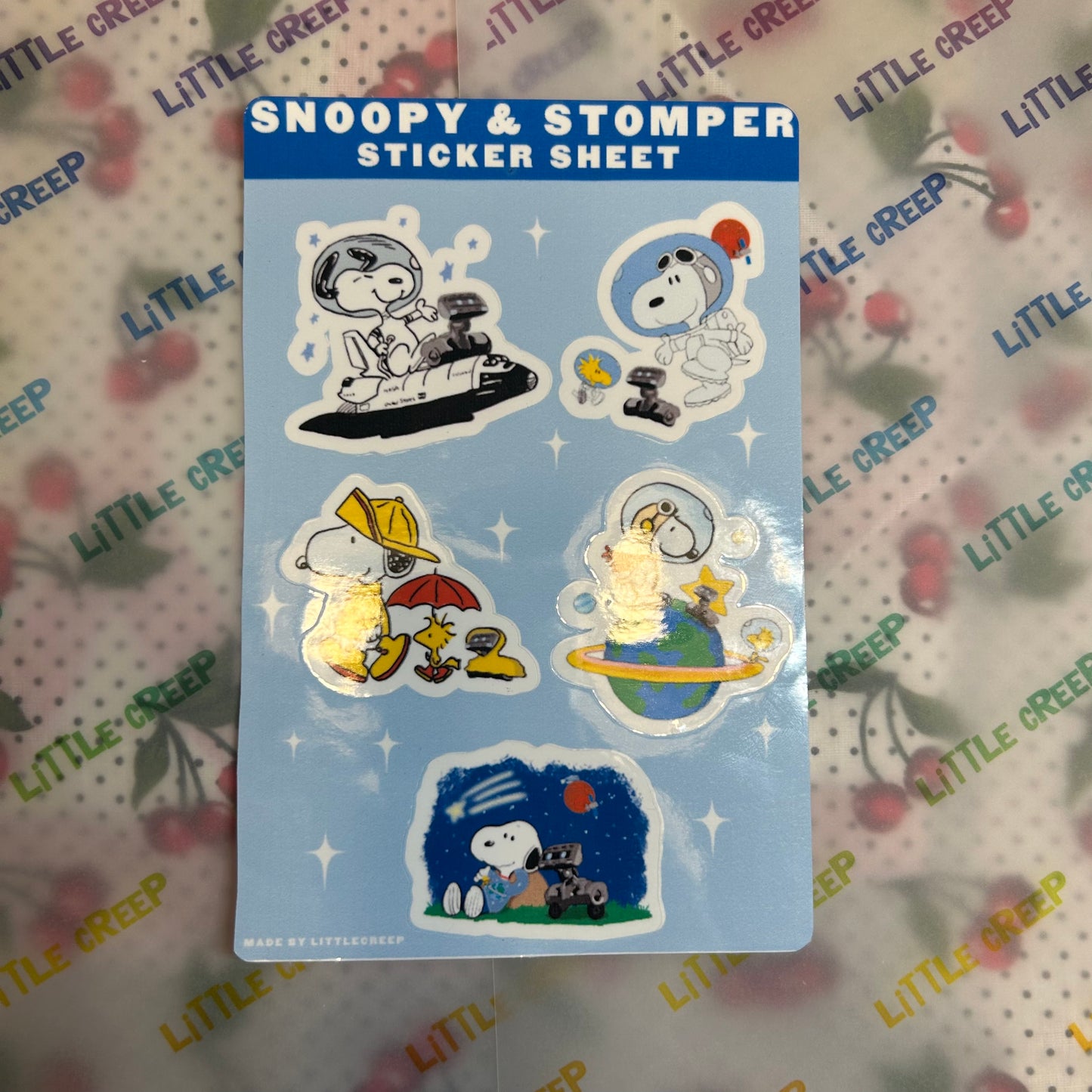 Snoopy and Stomper Sticker Sheet