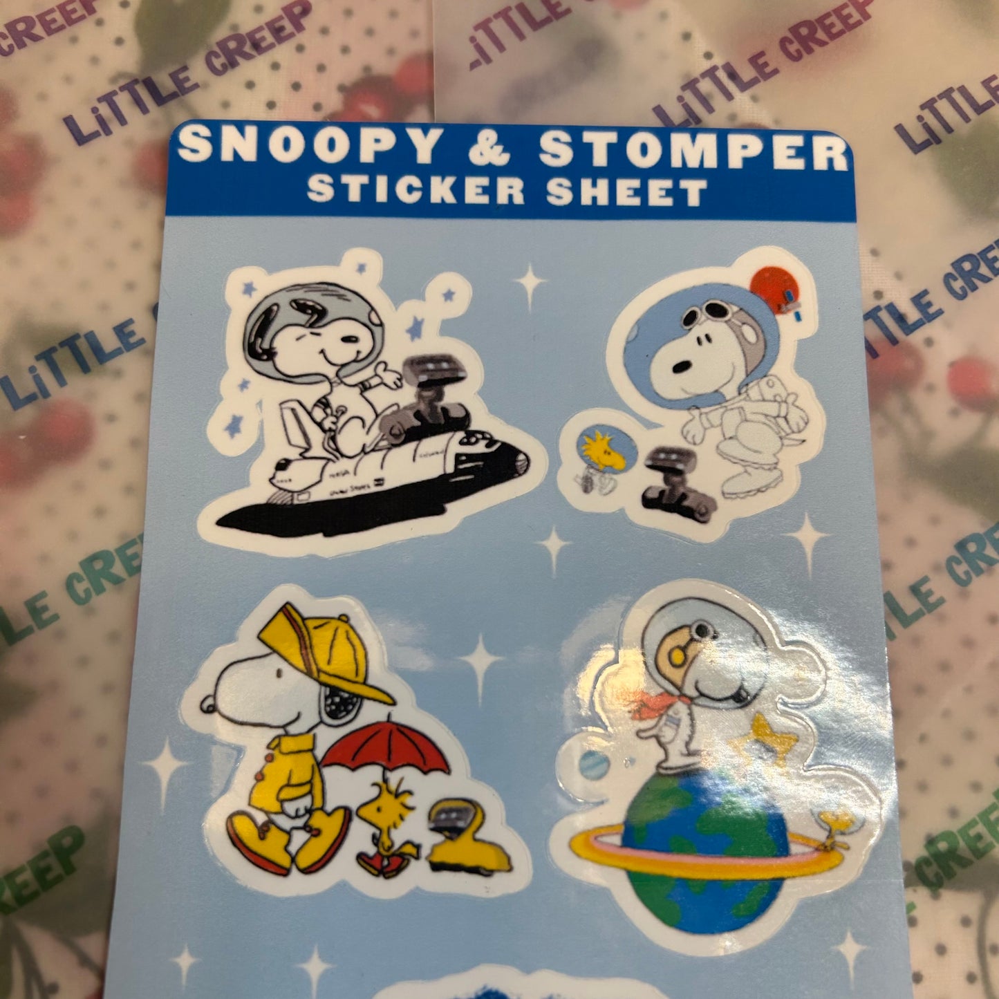 Snoopy and Stomper Sticker Sheet