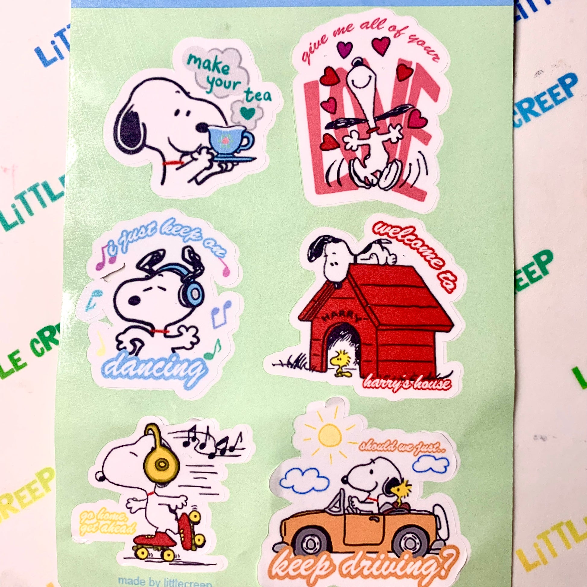 Snoopy Sticker Sheet Volume 1 – littlecreep