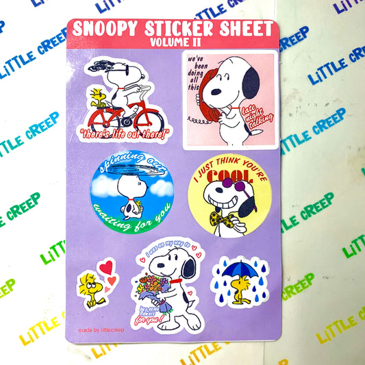 Snoopy Sticker Sheet Volume 2