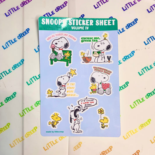 Snoopy Sticker Sheet Volume 4