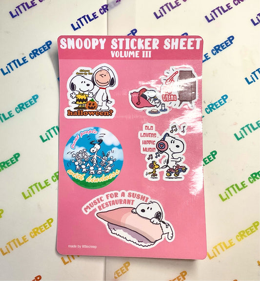 Snoopy Sticker Sheet Volume 3
